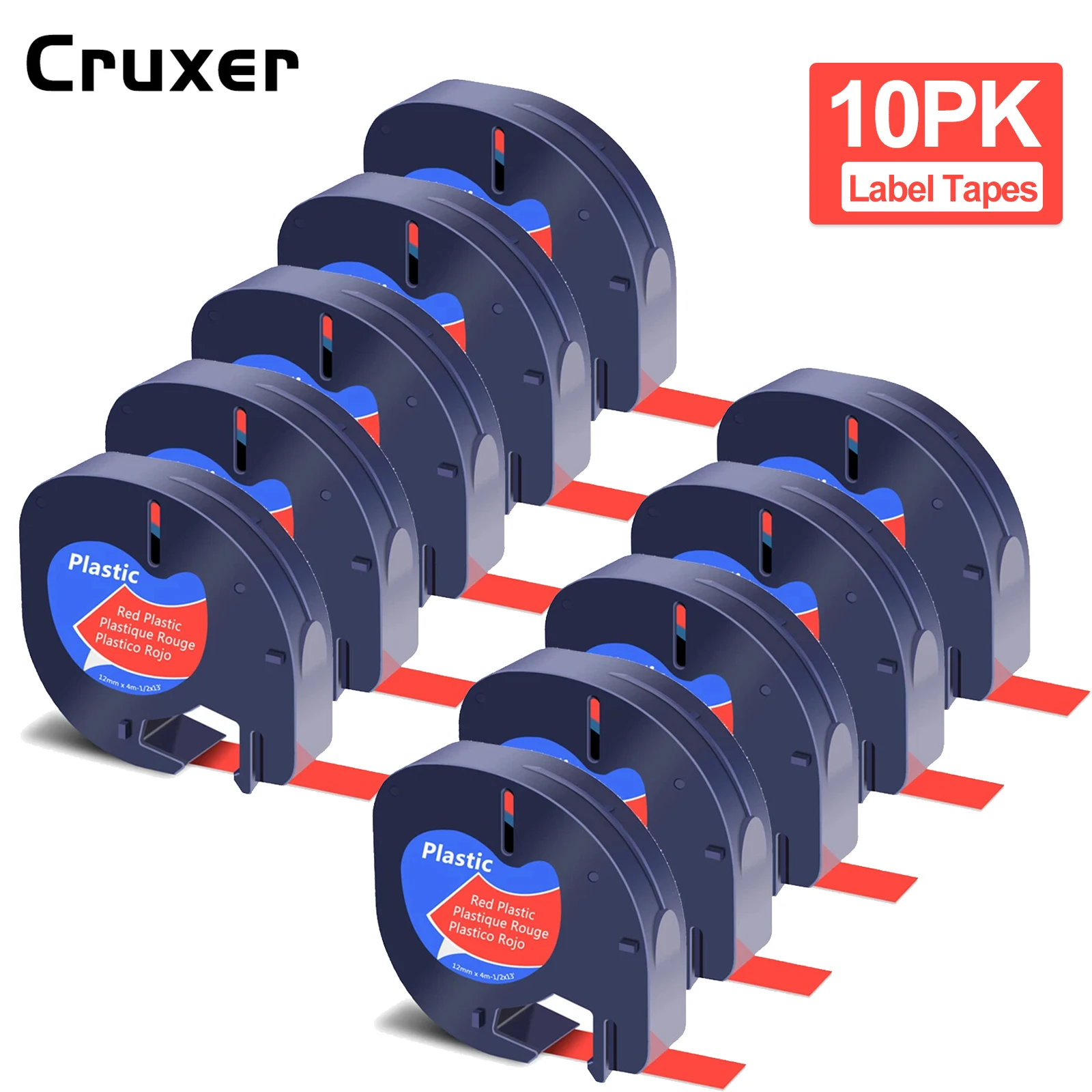 3~10Pcs Black on Red Label Tapes Compatible for Dymo Letra Tag A91333 A91223 A91203 12mm Ribbon for LetraTag Plus LT100H Maker
3~10Pcs Black on Red Label Tapes Compatible for Dymo Letra Tag A91333 A91223 A91203 12mm Ribbon for LetraTag Plus LT100H Maker