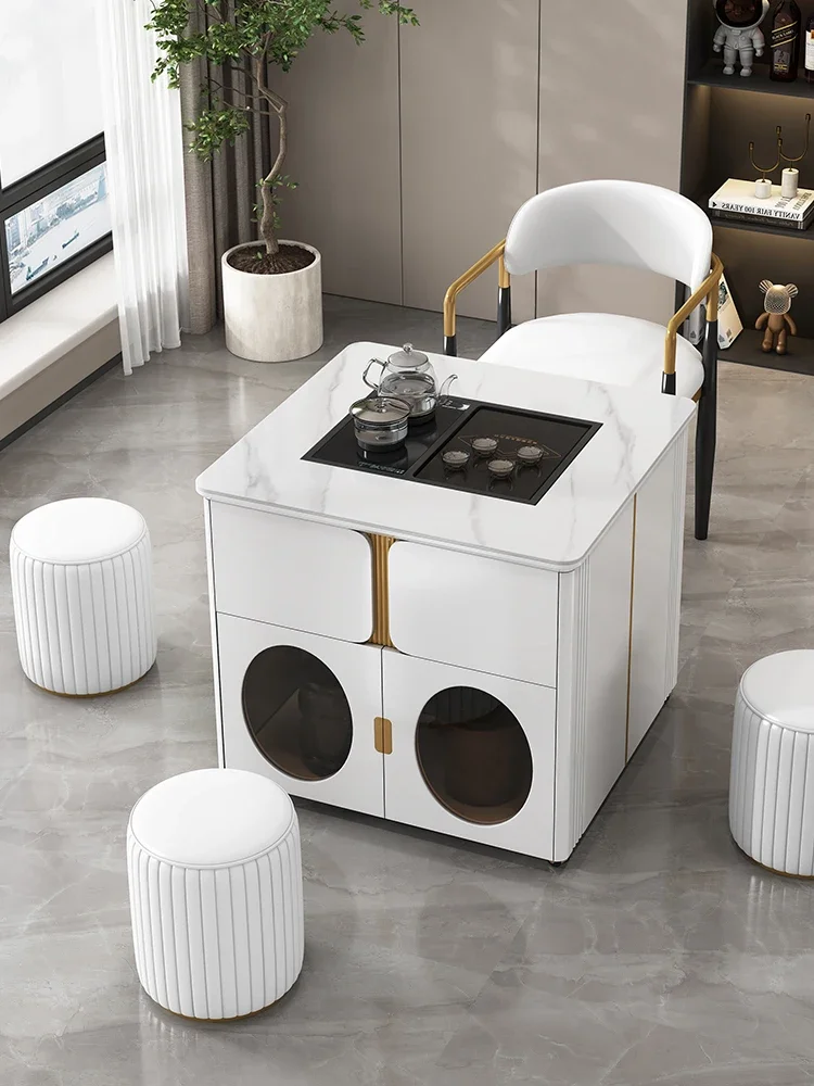 household small unit, multifunctional tea table, integrated tea cart, balcony, tea table and chair combination
household small unit, multifunctional tea table, integrated tea cart, balcony, tea table and chair combination
