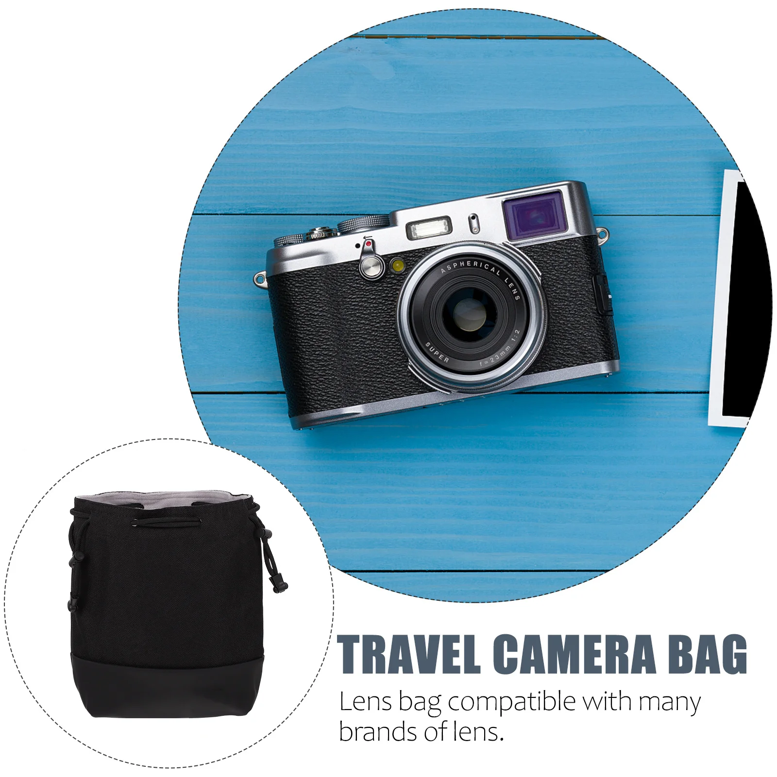 1Pcs Lens Protective Camera Case Portable Oxford Cloth Bag Drawstring Camera Storage Bag Travel Pouch for Accessories 
1Pcs Lens Protective Camera Case Portable Oxford Cloth Bag Drawstring Camera Storage Bag Travel Pouch for Accessories