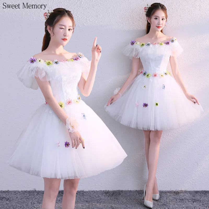 M5132 Boat Neck White Wedding Dress Flowers Women Girl Stage Performance Lace Up Short Party Dresses
M5132 Boat Neck White Wedding Dress Flowers Women Girl Stage Performance Lace Up Short Party Dresses