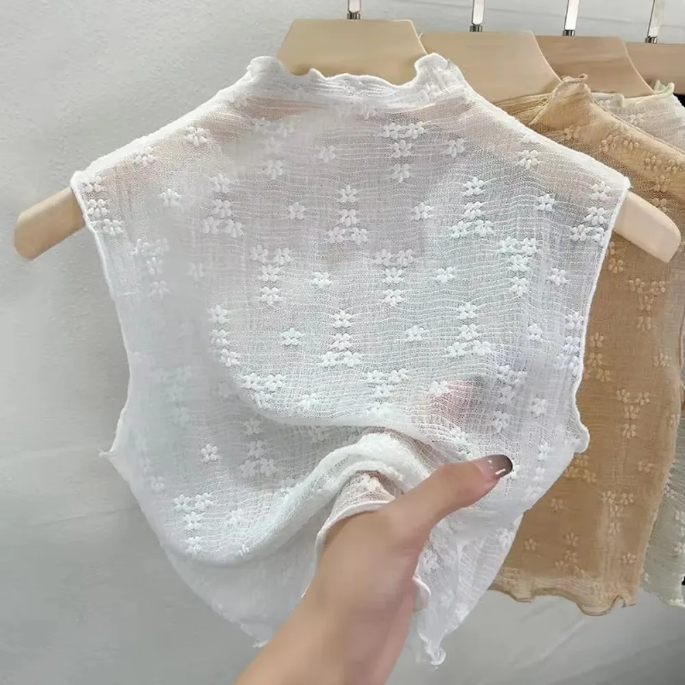 Fashion Tender Lace Tanks French Style Casual Solid Hotsweet Crop Tops Slim Girlish All-match Detachable Half High Collar Women
Fashion Tender Lace Tanks French Style Casual Solid Hotsweet Crop Tops Slim Girlish All-match Detachable Half High Collar Women