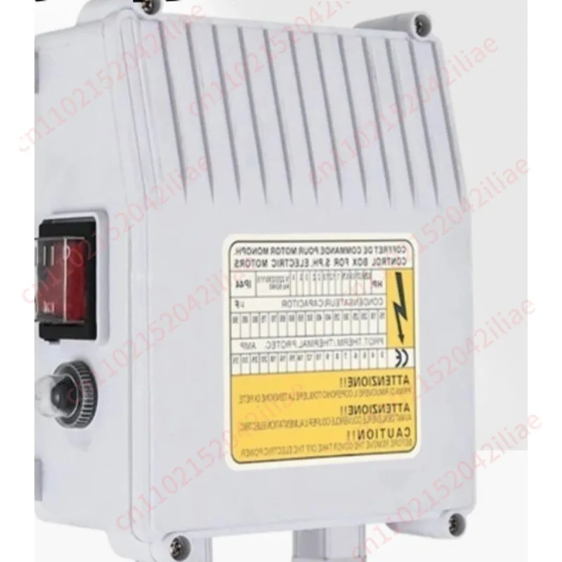 Deep well pump external control box 220v single-phase water pump capacitor switch box
Deep well pump external control box 220v single-phase water pump capacitor switch box