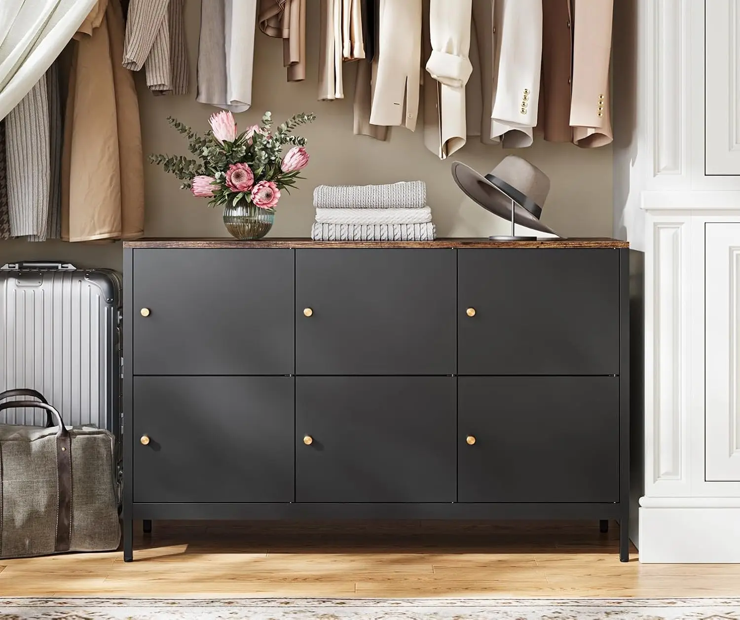 6 Door Metal Storage Cabinet with Adjustable Shelf Black Metal Locker Accent Storage Cabinet for Office Music Studio Entryway an
6 Door Metal Storage Cabinet with Adjustable Shelf Black Metal Locker Accent Storage Cabinet for Office Music Studio Entryway an