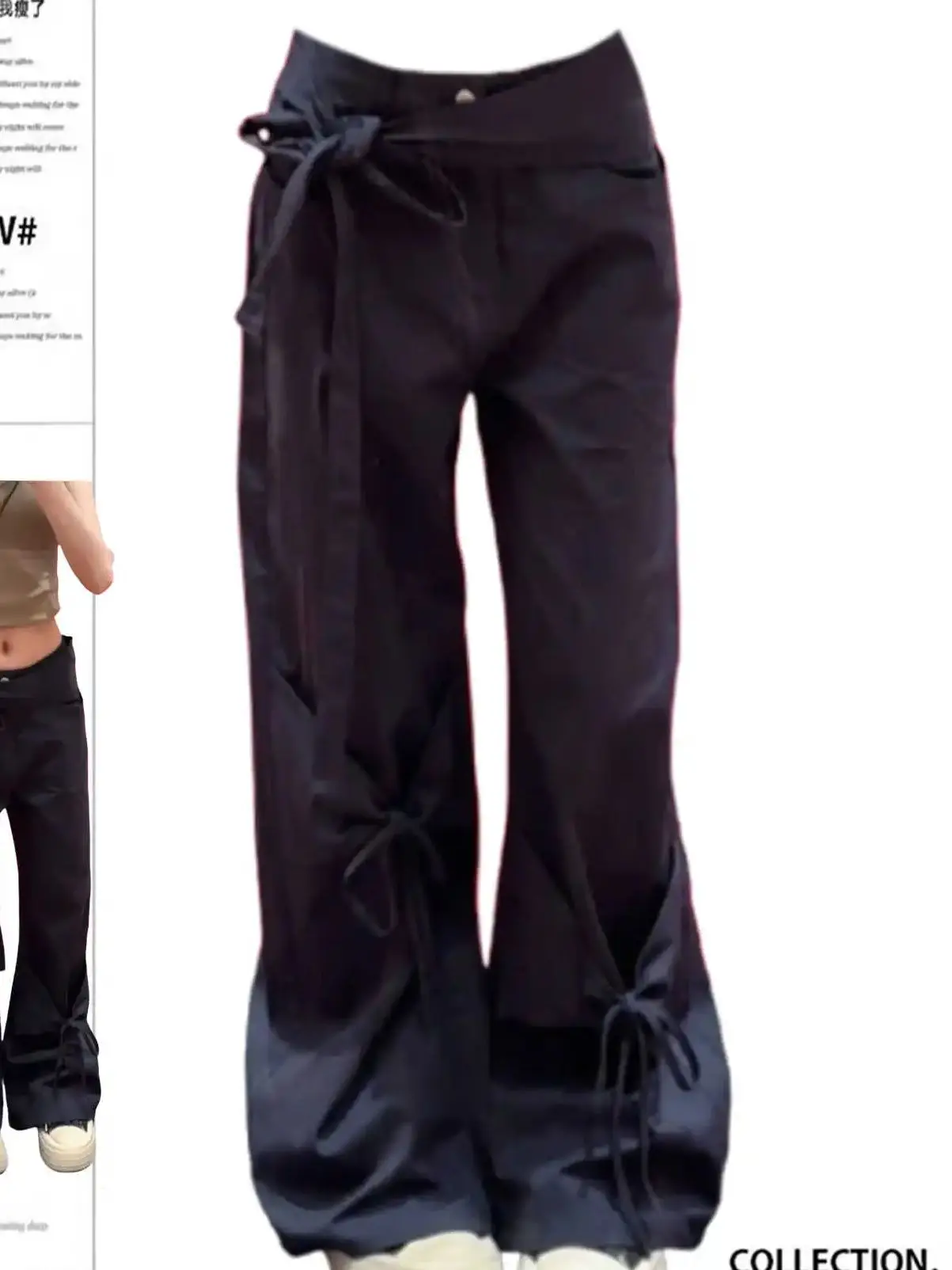 Women's Black Gothic Y2k Boyfriend Jeans Japanese 2000s Style Wide Leg Jean Pants Vintage Harajuku Baggy Grunge Denim Trousers 
Women's Black Gothic Y2k Boyfriend Jeans Japanese 2000s Style Wide Leg Jean Pants Vintage Harajuku Baggy Grunge Denim Trousers