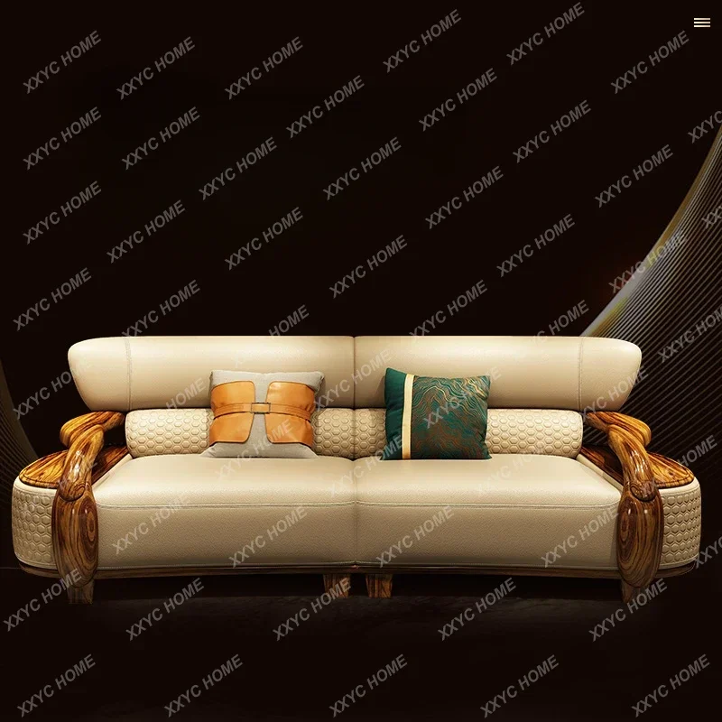 Ugyen Wood Leather Sofa Thick Leather Living Room New Style Large and Small Apartment Type Solid Wood New Chinese Furniture
Ugyen Wood Leather Sofa Thick Leather Living Room New Style Large and Small Apartment Type Solid Wood New Chinese Furniture
