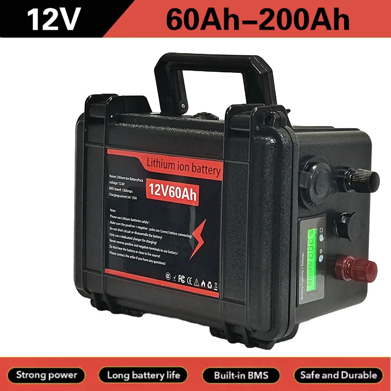 waterproof IP61 12V 60Ah 80Ah 120Ah 150ah 180ah 200ah Lithium ion battery for trolling motor boat propeller+10A Charger
waterproof IP61 12V 60Ah 80Ah 120Ah 150ah 180ah 200ah Lithium ion battery for trolling motor boat propeller+10A Charger