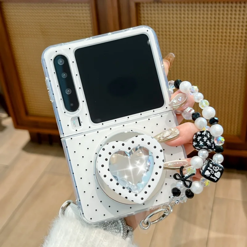 Dot Diamond Heart Design For Huawei Pura X Case Beads Bracelet For Magsafe Phone Holder Protector Mobile Phone Cover
Dot Diamond Heart Design For Huawei Pura X Case Beads Bracelet For Magsafe Phone Holder Protector Mobile Phone Cover