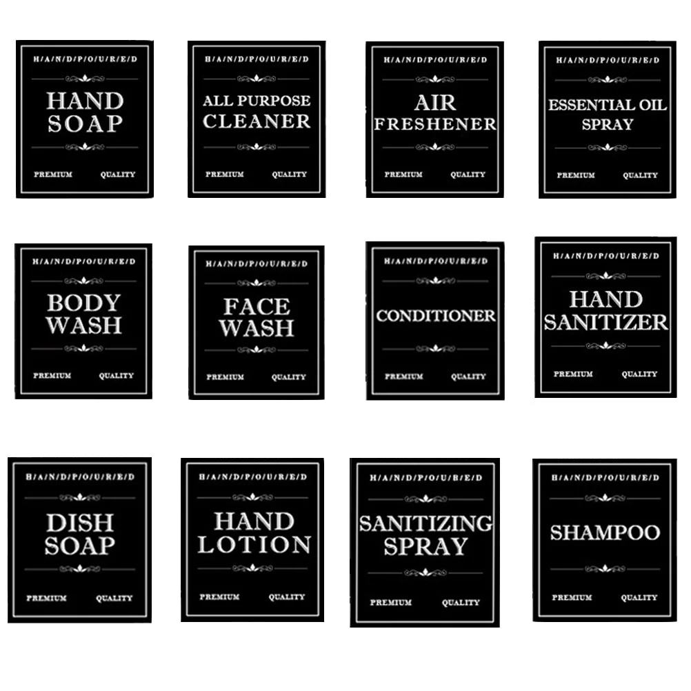 12 Sheets Dispensing Bottle Label Toiletries Labels Self Adhesive Sticker for Tag Stickers Waterproof Bottles
12 Sheets Dispensing Bottle Label Toiletries Labels Self Adhesive Sticker for Tag Stickers Waterproof Bottles