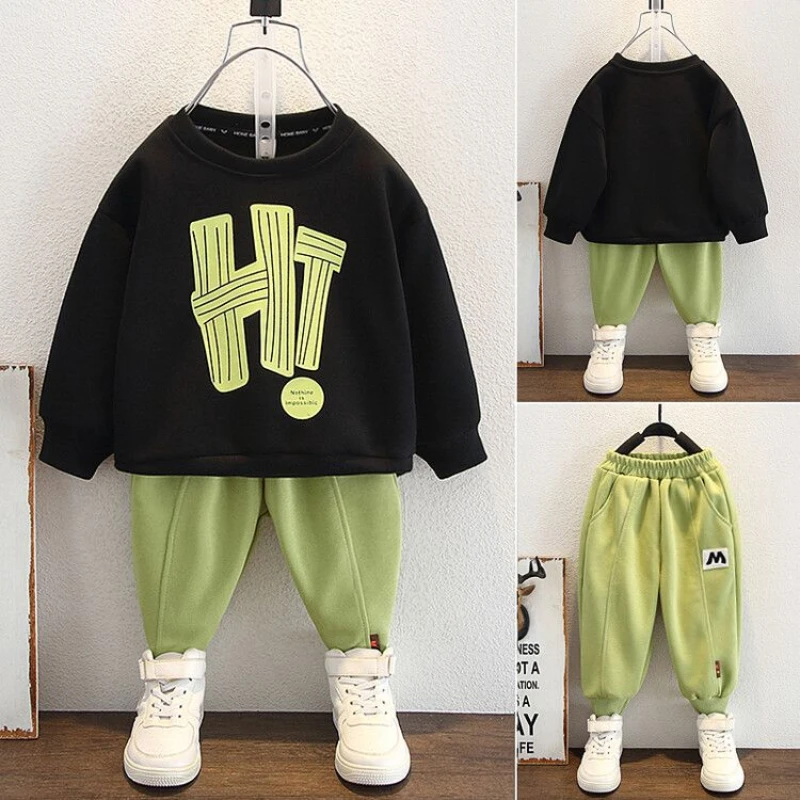 Autumn Baby Girl Clothes Set Kid Boy Fashion Letter Sweatshirts Pullover & Pants Bottom 2pcs Suit Children Long Sleeve Tracksuit
Autumn Baby Girl Clothes Set Kid Boy Fashion Letter Sweatshirts Pullover & Pants Bottom 2pcs Suit Children Long Sleeve Tracksuit