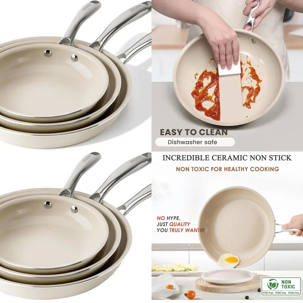 Набор керамической посуды с антипригарным покрытием, 8 9,5, 11 кастрюль с крутой ручкой, безопасный для посудомоечной машины и духовки, без PFAS, PTFE, PFOA
Набор керамической посуды с антипригарным покрытием, 8 9,5, 11 кастрюль с крутой ручкой, безопасный для посудомоечной машины и духовки, без PFAS, PTFE, PFOA