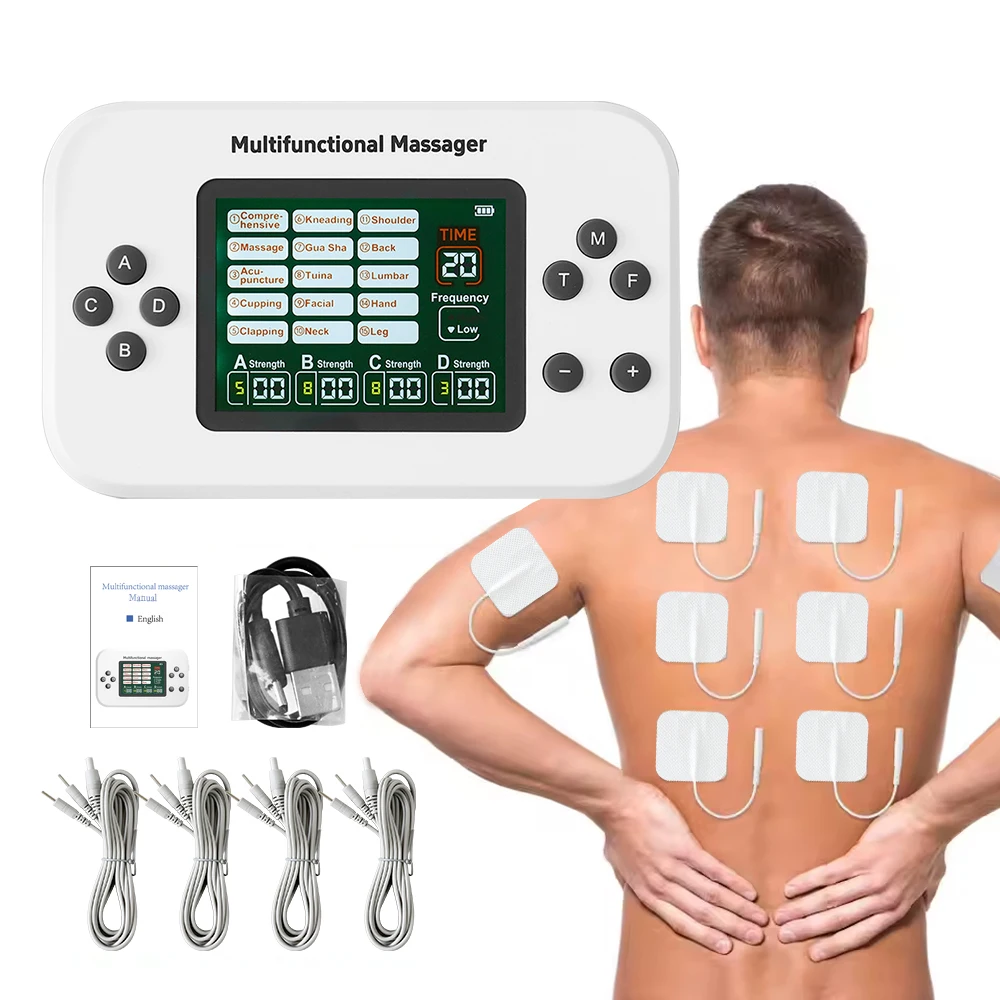 Электрический стимулятор мышц для физиотерапии, массажер для тела с функцией акупунктуры, перезаряжаемый, низкочастотный, EMS TENS, импульсный электростимулятор
Электрический стимулятор мышц для физиотерапии, массажер для тела с функцией акупунктуры, перезаряжаемый, низкочастотный, EMS TENS, импульсный электростимулятор