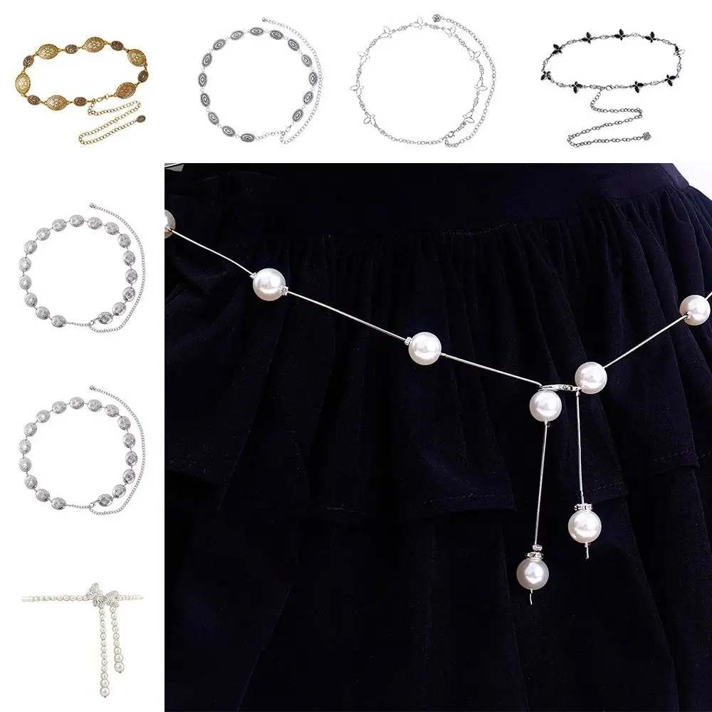 Butterfly Pearl Metal Waist Chain Adjustable High-end Body Jewelry Chain Decorative Vintage Retro Waistband Strap
Butterfly Pearl Metal Waist Chain Adjustable High-end Body Jewelry Chain Decorative Vintage Retro Waistband Strap