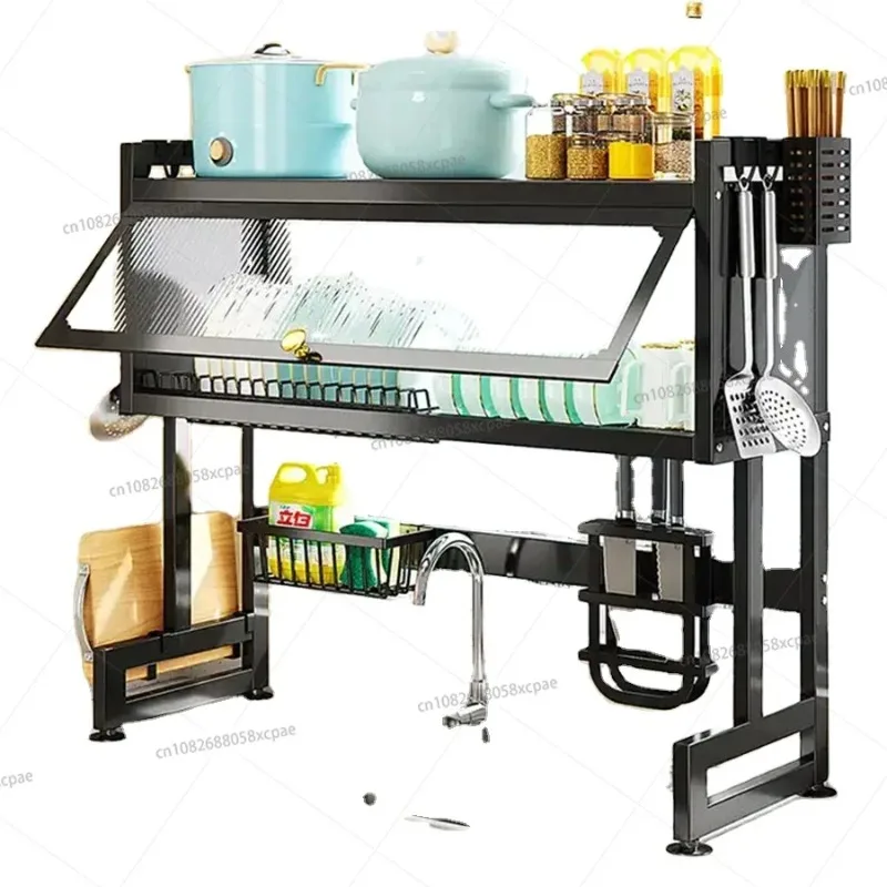 85Cm Sink Dish Rack Kitchen Dish Drain Drain Sink Drying Iron Storage Racks and Shelves
85Cm Sink Dish Rack Kitchen Dish Drain Drain Sink Drying Iron Storage Racks and Shelves
