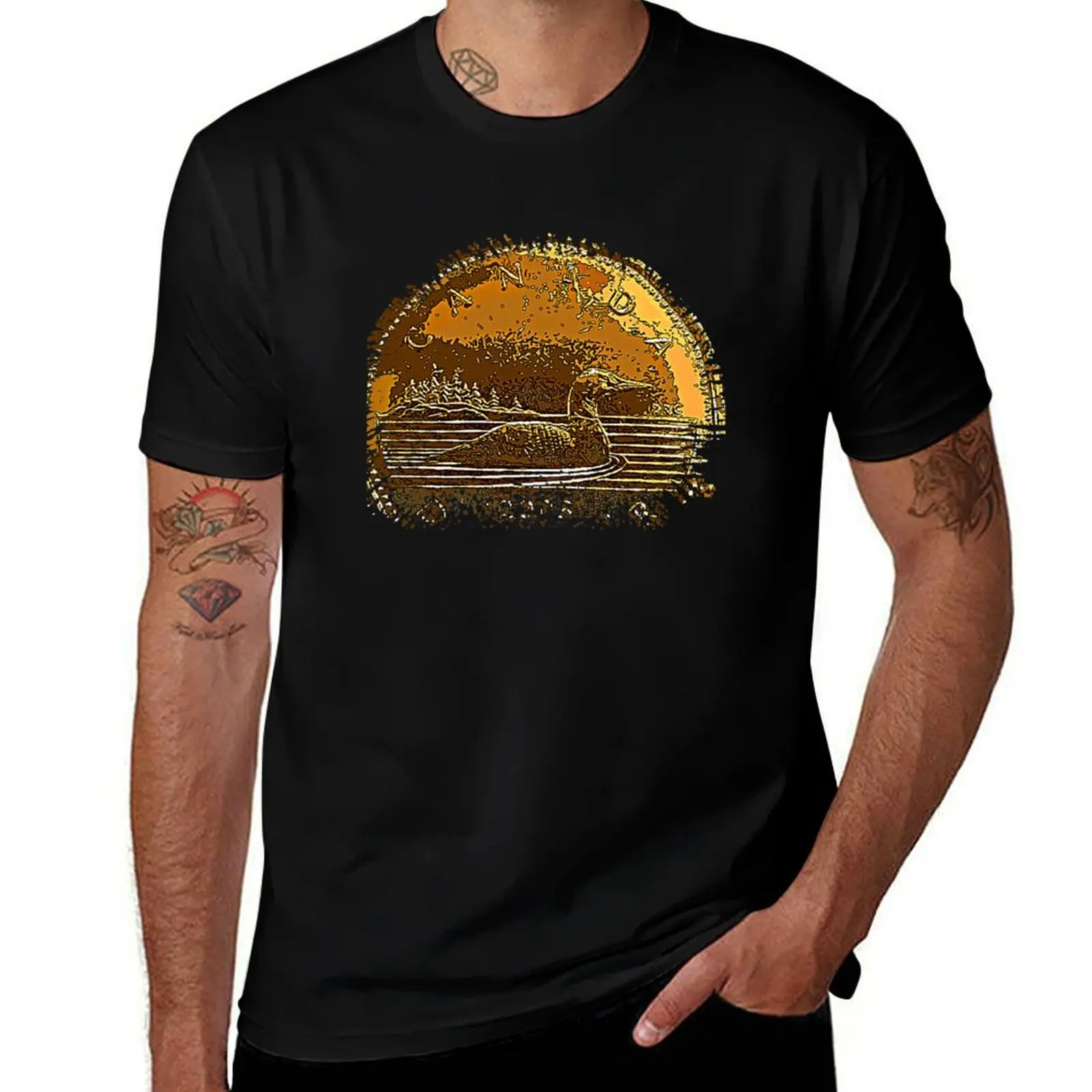 Canada Loonie 1 Dollar Coin Design Print T-Shirt Simple Graphic Design T-Shirt
Canada Loonie 1 Dollar Coin Design Print T-Shirt Simple Graphic Design T-Shirt