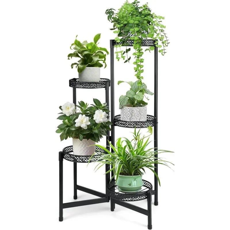 Plant Stand Indoor Outdoor, Corner Metal Flower Pot Stands for Multiple Plants,5 Tier Tall Heavy Duty Plant Shelf for Patio
Plant Stand Indoor Outdoor, Corner Metal Flower Pot Stands for Multiple Plants,5 Tier Tall Heavy Duty Plant Shelf for Patio