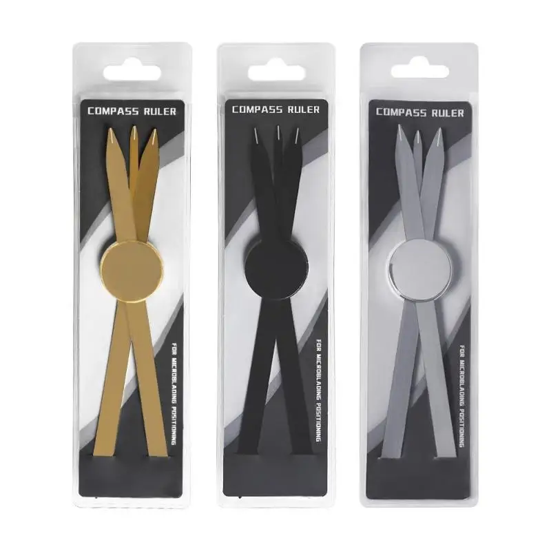 Silver/Gold/Black Microblading Balance Compass Ruler Tattoo Positioning Ruler Eyebrow Design Golden Ratio Ruler Tattoo Tool
Silver/Gold/Black Microblading Balance Compass Ruler Tattoo Positioning Ruler Eyebrow Design Golden Ratio Ruler Tattoo Tool