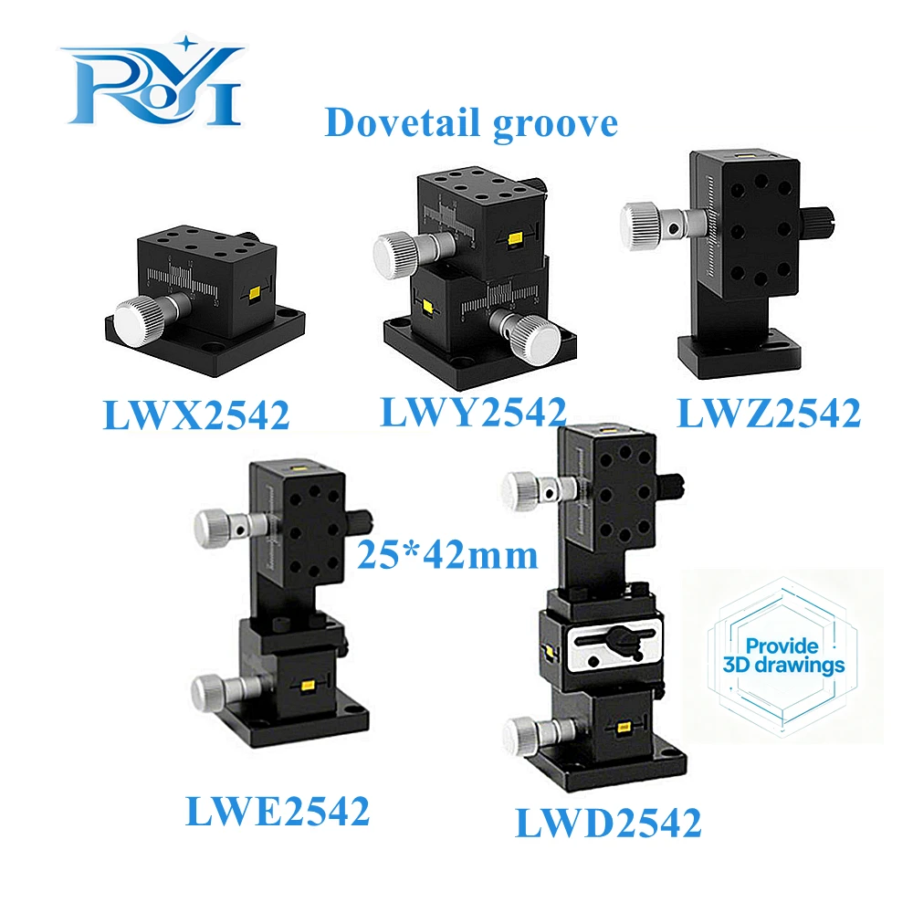 X/XY/Z/XZ/XYZ‑Axis 25×42mm Precision Linear Stage Dovetail Groove Gear Drive Manual Knob Adjustment Displacement SlidingPlatform
X/XY/Z/XZ/XYZ‑Axis 25×42mm Precision Linear Stage Dovetail Groove Gear Drive Manual Knob Adjustment Displacement SlidingPlatform