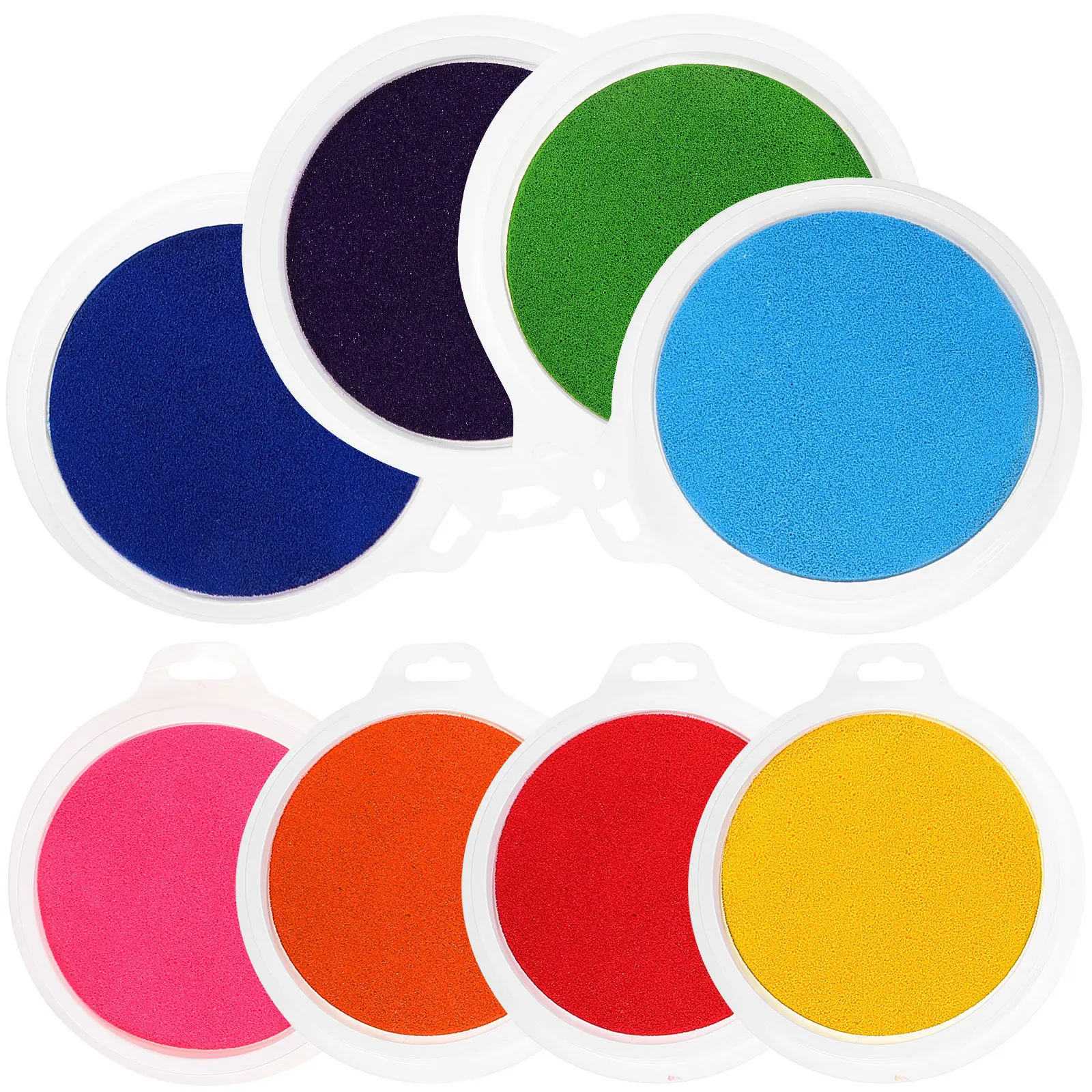 8Pcs Rainbow Color Ink Pads Safe Non-Toxic Fingerprint Inkpad for Kindergarten Handprint Art Craft Activities Unisex Creative
8Pcs Rainbow Color Ink Pads Safe Non-Toxic Fingerprint Inkpad for Kindergarten Handprint Art Craft Activities Unisex Creative