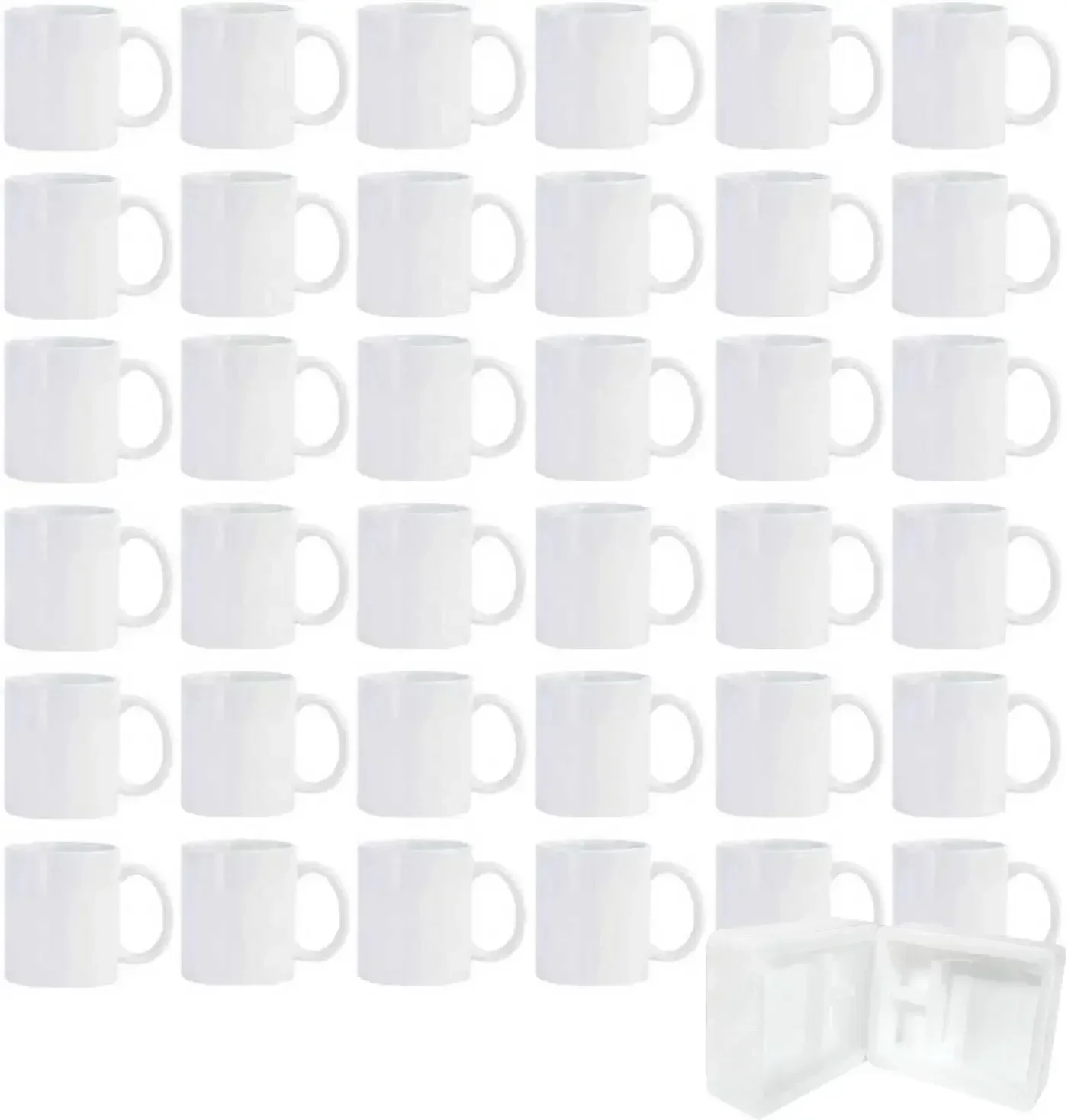 36pcs Sublimation Mugs, 11oz White Coffee Cup Set, Ceramic Coffee Mug, with Foam Box, Machine Washable, White Ceramic Cups Bulk
36pcs Sublimation Mugs, 11oz White Coffee Cup Set, Ceramic Coffee Mug, with Foam Box, Machine Washable, White Ceramic Cups Bulk