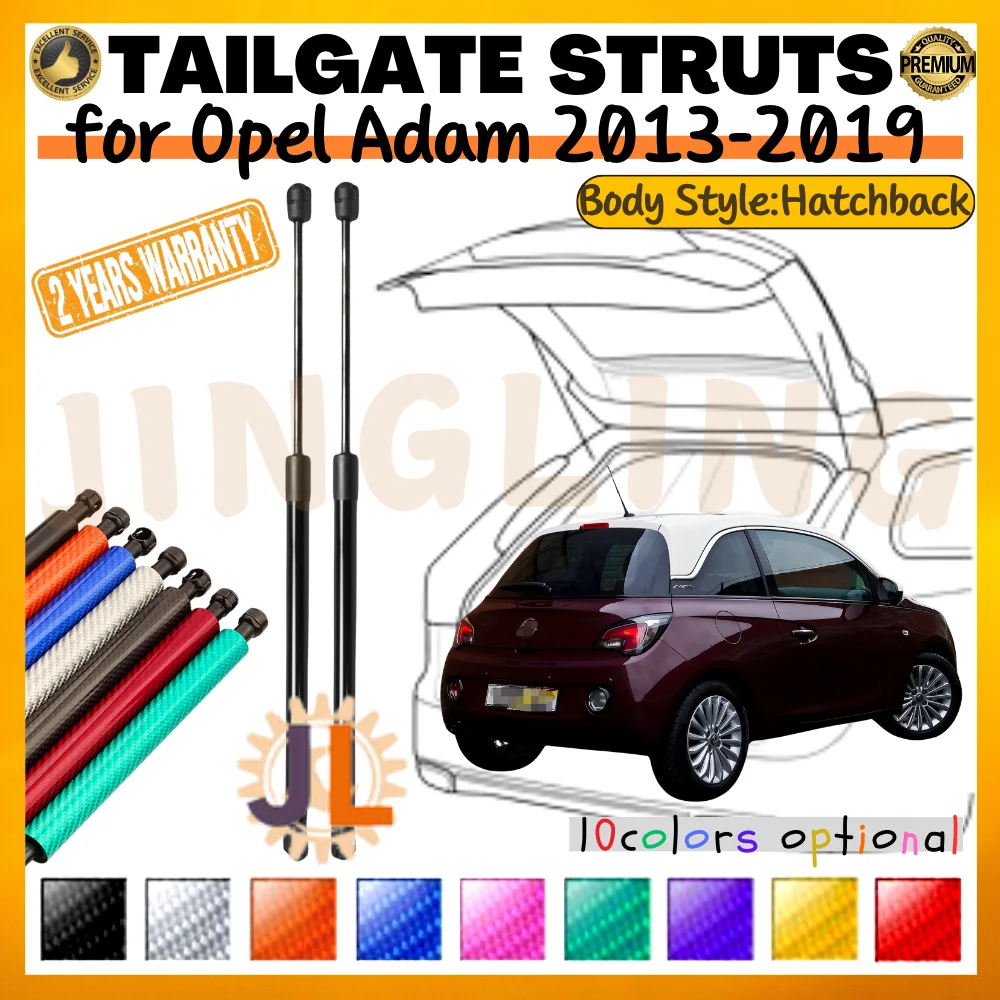 Qty(2) Trunk Struts for Opel Adam Hatchback 2013-2019 Rear Tailgate Boot Lift Supports Shock Absorbers Gas Springs Dampers
Qty(2) Trunk Struts for Opel Adam Hatchback 2013-2019 Rear Tailgate Boot Lift Supports Shock Absorbers Gas Springs Dampers