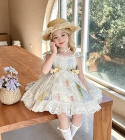 Girl 2026 Princess Children's New Lolita Puff Dress Birthday Elegant Flower Fairy Dress
Girl 2026 Princess Children's New Lolita Puff Dress Birthday Elegant Flower Fairy Dress