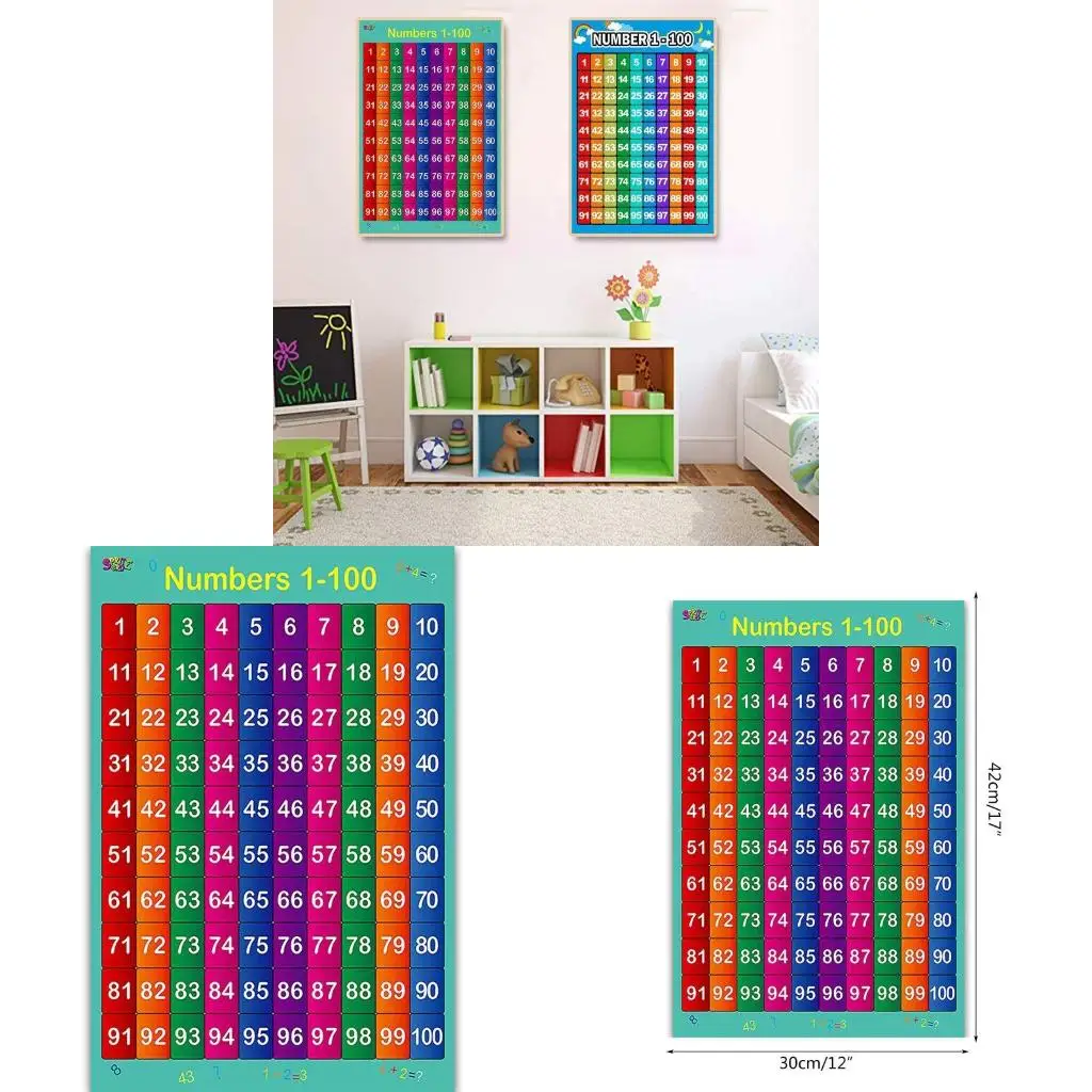 Multi-in-1 Math Posters School Teaching Props Toddler Early Learning Materials
Multi-in-1 Math Posters School Teaching Props Toddler Early Learning Materials