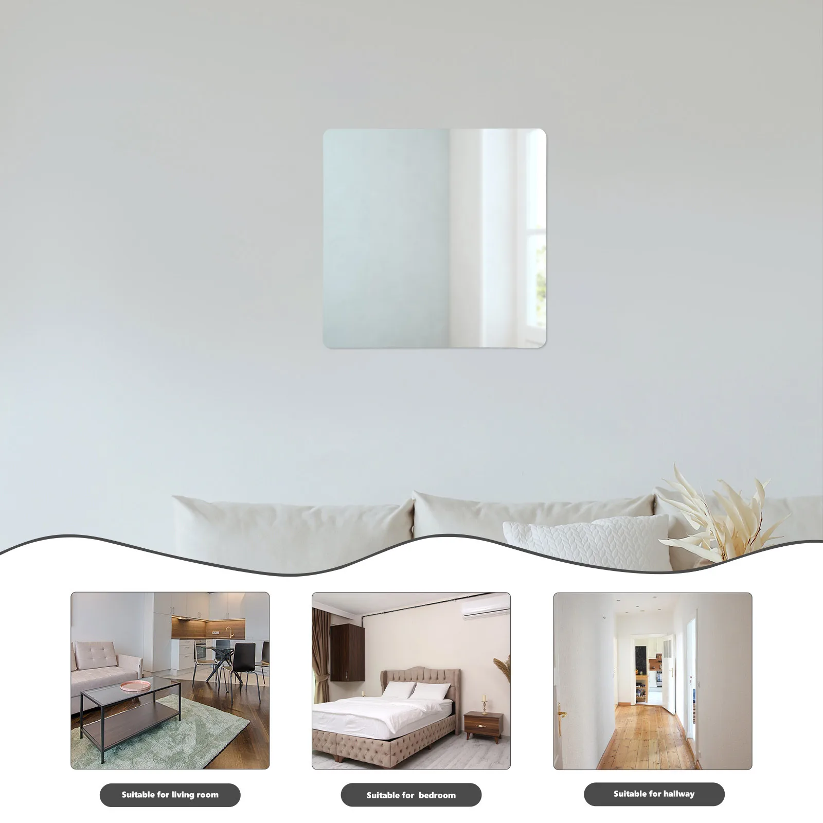 2Pcs Self Adhesive Acrylic Mirror Tiles Stick on Wall Mirror Squares for Bathroom Bedroom Wardrobe Doors Decor
2Pcs Self Adhesive Acrylic Mirror Tiles Stick on Wall Mirror Squares for Bathroom Bedroom Wardrobe Doors Decor