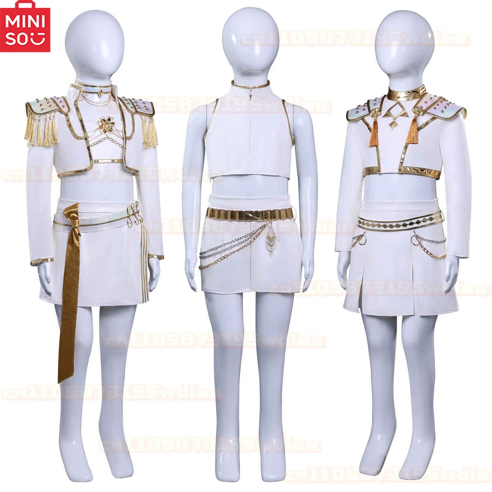 MINISO Children's White Gold Set Kids KPop Mira Cosplay Costume Women Girls Halloween Carnival Party Role Playing RUMI ZOEY
MINISO Children's White Gold Set Kids KPop Mira Cosplay Costume Women Girls Halloween Carnival Party Role Playing RUMI ZOEY