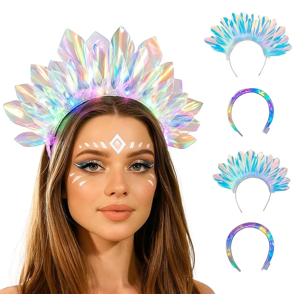 Light up Headbands Crown LED Easter Glitter Headband Hoop Glow Rave Costume Headpiece for Women Tiara Party Birthday
Light up Headbands Crown LED Easter Glitter Headband Hoop Glow Rave Costume Headpiece for Women Tiara Party Birthday