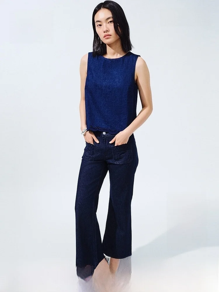 H&M Women's Jeans 2026 Summer New Straight Leg Micro Flared Ankle Length Pants Slim Fit Natural Waist Cotton 100%
H&M Women's Jeans 2026 Summer New Straight Leg Micro Flared Ankle Length Pants Slim Fit Natural Waist Cotton 100%