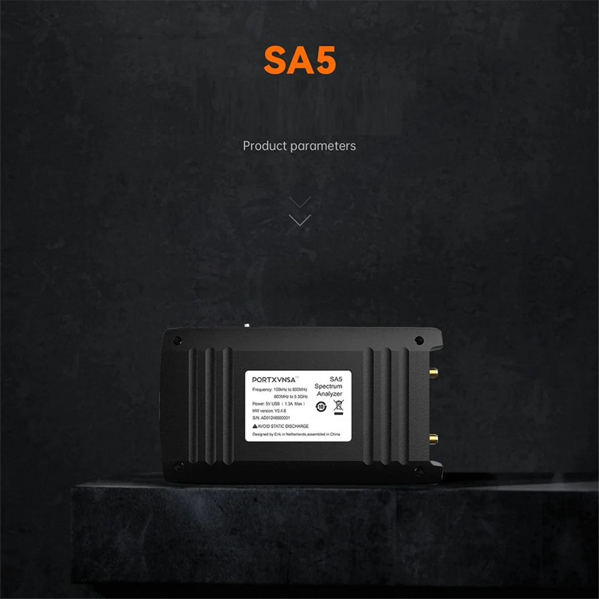 A44M PORTXVNSA 4-дюймовый IPS ЖК-дисплей SA5 Многофункциональный портативный анализатор спектра 100–5,3 ГГц Генератор сигналов с аккумулятором
A44M PORTXVNSA 4-дюймовый IPS ЖК-дисплей SA5 Многофункциональный портативный анализатор спектра 100–5,3 ГГц Генератор сигналов с аккумулятором