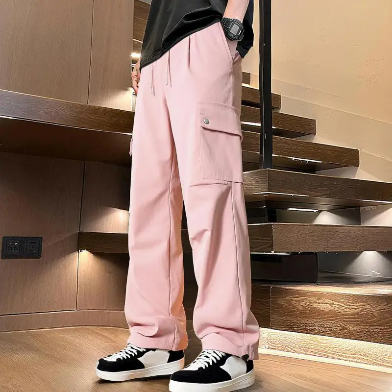 2026 Men's Elastic Waist Joggers with Drawstring Multi-Pocket Cargo Pants in Trendy Colors, Loose Fit Streetwear Fashion Bottoms
2026 Men's Elastic Waist Joggers with Drawstring Multi-Pocket Cargo Pants in Trendy Colors, Loose Fit Streetwear Fashion Bottoms