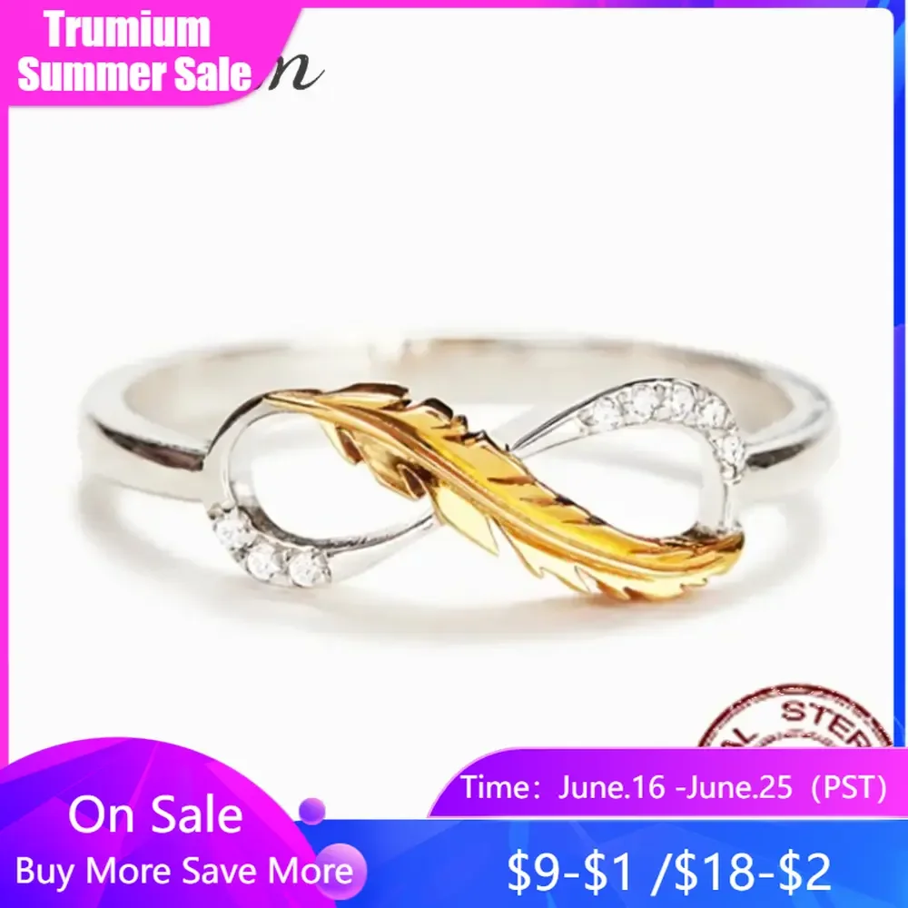 Trumium Exquisite 925 Sterling Silver Ring Infinity Symbol Popular Jewelry Women's Engagement Eternity Gift Anillos Mujer
Trumium Exquisite 925 Sterling Silver Ring Infinity Symbol Popular Jewelry Women's Engagement Eternity Gift Anillos Mujer