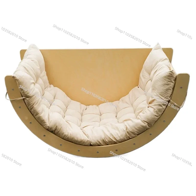Five in one climbing frame rainbow arch rocking chair with seat cushion, Montessori children's rocking chair
Five in one climbing frame rainbow arch rocking chair with seat cushion, Montessori children's rocking chair