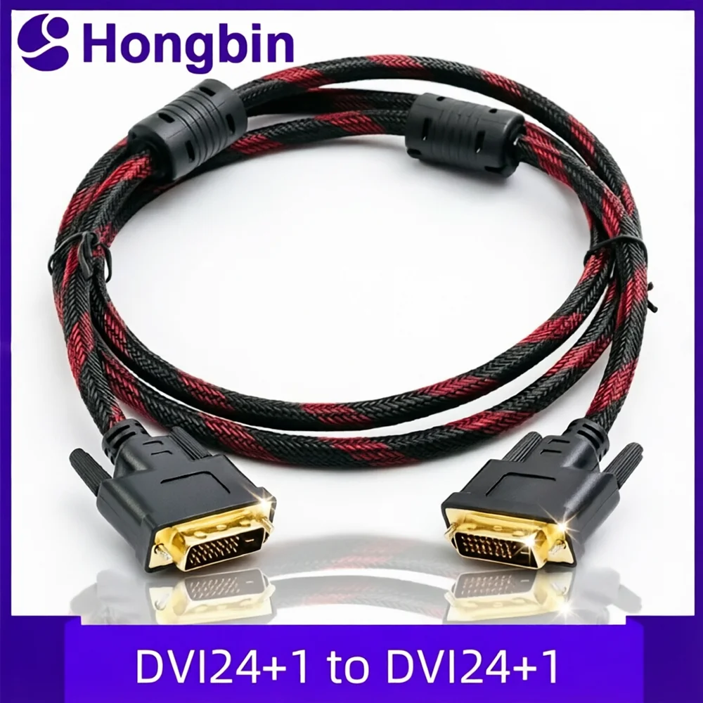DVI 24 1 DVI-D to Computer Monitor TV Projector High Definition Video Cable 1.5m/3m/5
DVI 24 1 DVI-D to Computer Monitor TV Projector High Definition Video Cable 1.5m/3m/5