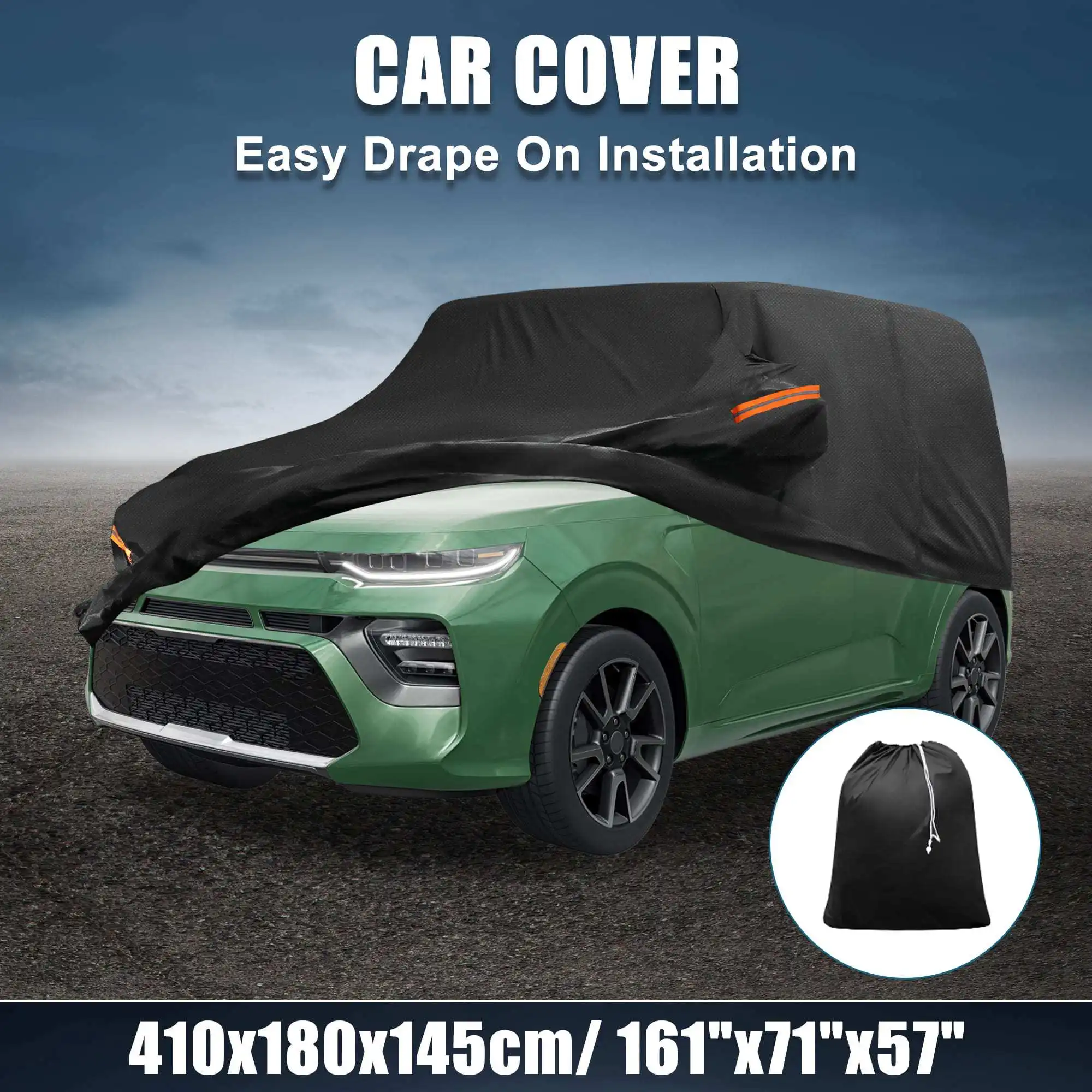 Car Cover for Kia Soul 2009-2024 210D-PU Oxford All Weather Car Cover with Driver Door Zipper
Car Cover for Kia Soul 2009-2024 210D-PU Oxford All Weather Car Cover with Driver Door Zipper