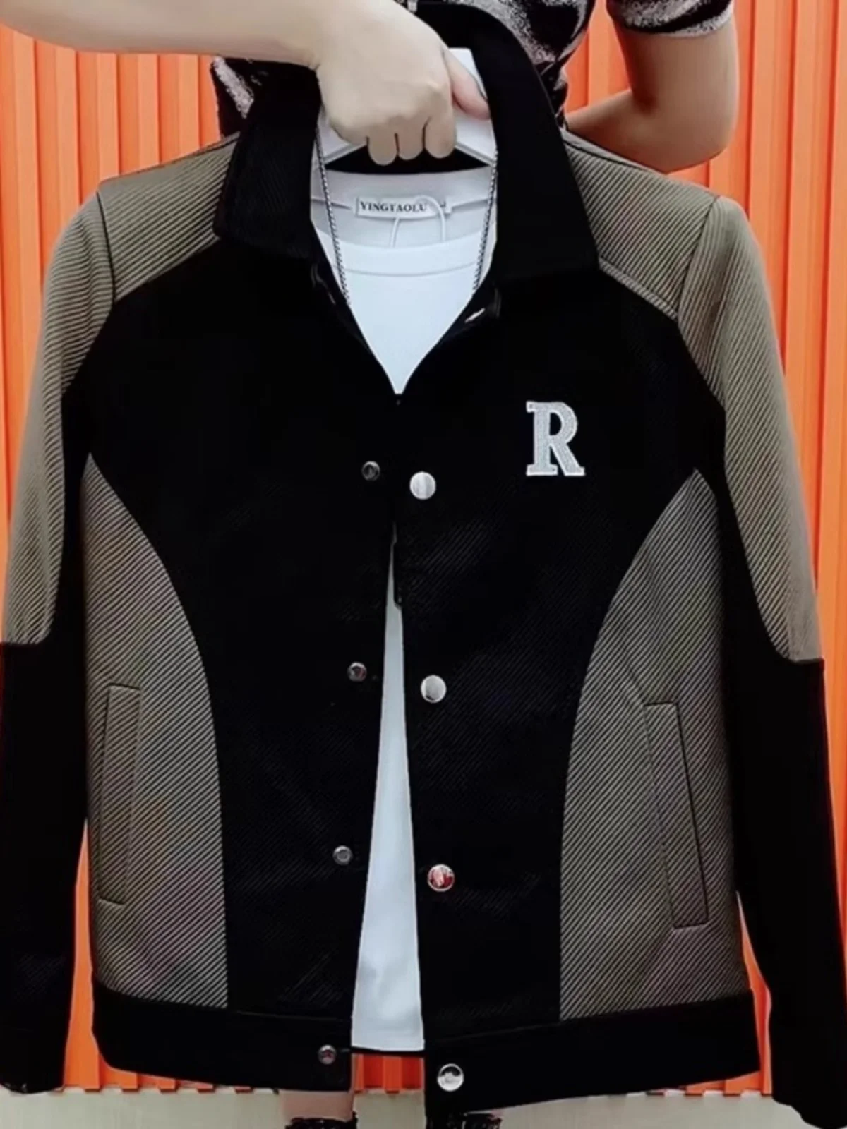 Youthful Trendy Men's Jaet Spring Autumn New Sle Letter Color Blo Collar Haome Internet Famous Top Outerwear
Youthful Trendy Men's Jaet Spring Autumn New Sle Letter Color Blo Collar Haome Internet Famous Top Outerwear