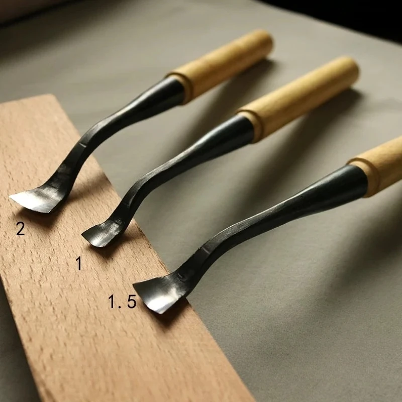 90° Elbow Durable Round Chisel Knife Manual Tools Carpentry Root-Carving Sculpture Chisel
90° Elbow Durable Round Chisel Knife Manual Tools Carpentry Root-Carving Sculpture Chisel