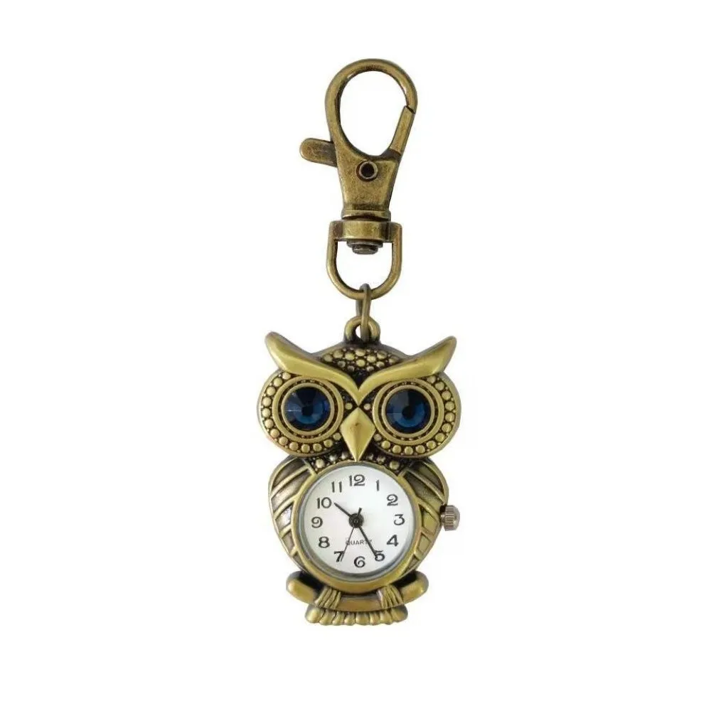 Creative Owl Shape Pocket Watch Alloy Quartz Clock Keychain Small Pendant Mini Hanging Watch
Creative Owl Shape Pocket Watch Alloy Quartz Clock Keychain Small Pendant Mini Hanging Watch