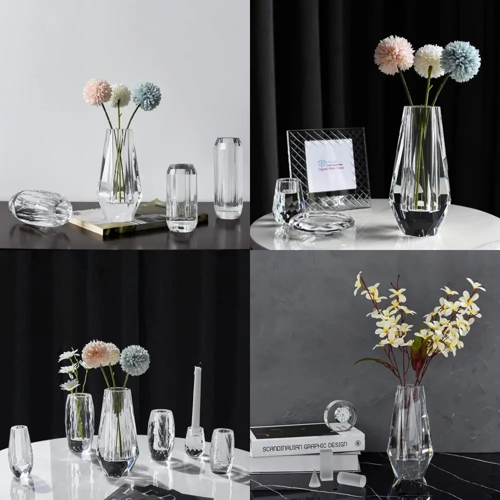 Luxury Handmade Crystal Vase - Transparent Oval, 7x4 Inches, Glossy Finish, Multi-faceted, Secure Packaging, Half-Year Warranty,
Luxury Handmade Crystal Vase - Transparent Oval, 7x4 Inches, Glossy Finish, Multi-faceted, Secure Packaging, Half-Year Warranty,