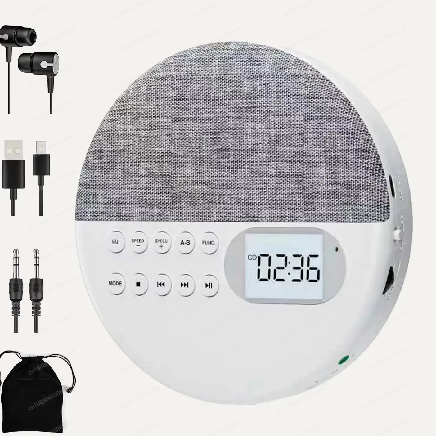 Multi-function CD player, USB, audio output, dual stereo speakers, learning machine, repeater
Multi-function CD player, USB, audio output, dual stereo speakers, learning machine, repeater