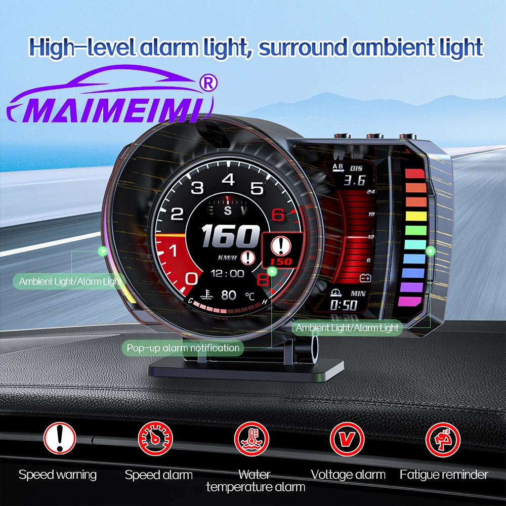 2026 Car Head up Display OBDⅡ+GPS Smart Gauge High Definition Speedometer WIth Gesture sensing Car Diagnostic Tool OBD Fault
2026 Car Head up Display OBDⅡ+GPS Smart Gauge High Definition Speedometer WIth Gesture sensing Car Diagnostic Tool OBD Fault