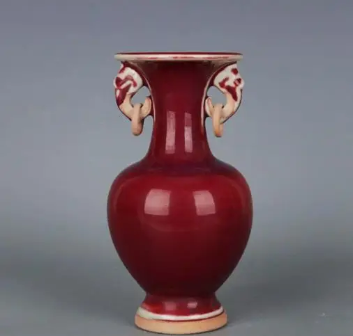 Antique Song Dynasty Jun Kiln Double-Eared Vase - Vintage Ceramic Antiquity, Guaranteed Authentic, Suitable for Collection 
Antique Song Dynasty Jun Kiln Double-Eared Vase - Vintage Ceramic Antiquity, Guaranteed Authentic, Suitable for Collection
