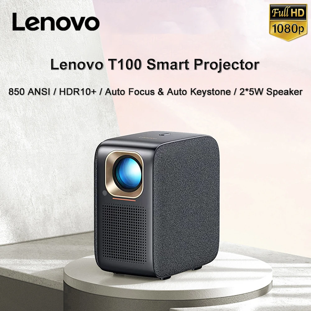 Lenovo T100 projector 850 ANSI Full HD 1080P projector 4K TV WiFi 6 autofocus home theater movie beam sealing optical engine
Lenovo T100 projector 850 ANSI Full HD 1080P projector 4K TV WiFi 6 autofocus home theater movie beam sealing optical engine