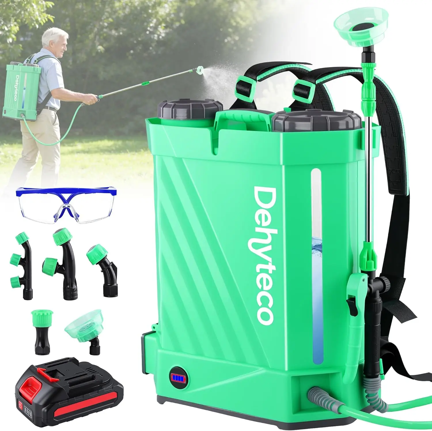 Battery Powered Backpack Sprayer Mixer 42 Gallon Backrest Strap Adjustable PSI 0100 Electric Garden Sprayer Compatible 21V 26Ah
Battery Powered Backpack Sprayer Mixer 42 Gallon Backrest Strap Adjustable PSI 0100 Electric Garden Sprayer Compatible 21V 26Ah