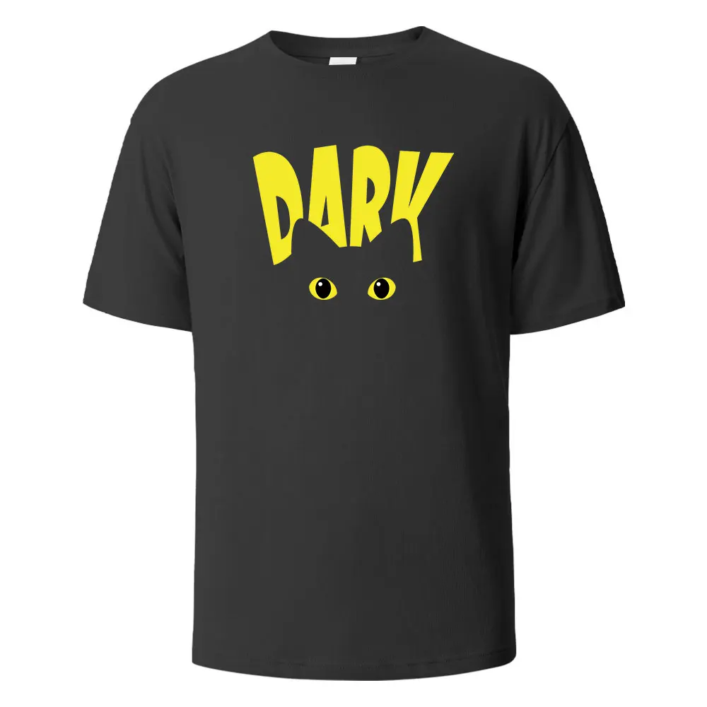 Dark Cat Print T-Shirt Summer Tees For Men Women 100% Cotton O-neck Oversize Casual Short sleeved TopsZQ
Dark Cat Print T-Shirt Summer Tees For Men Women 100% Cotton O-neck Oversize Casual Short sleeved TopsZQ