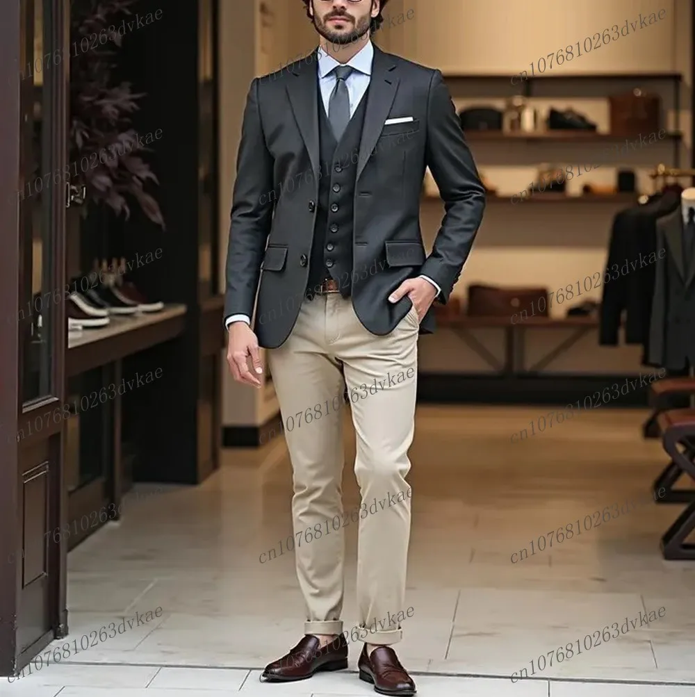New 2 Colors Formal Occasions Men Suit Wedding Party Prom Groom Groomsman Business Male Tuxedos 3 Piece Set Jacket Vest Pants 10
New 2 Colors Formal Occasions Men Suit Wedding Party Prom Groom Groomsman Business Male Tuxedos 3 Piece Set Jacket Vest Pants 10