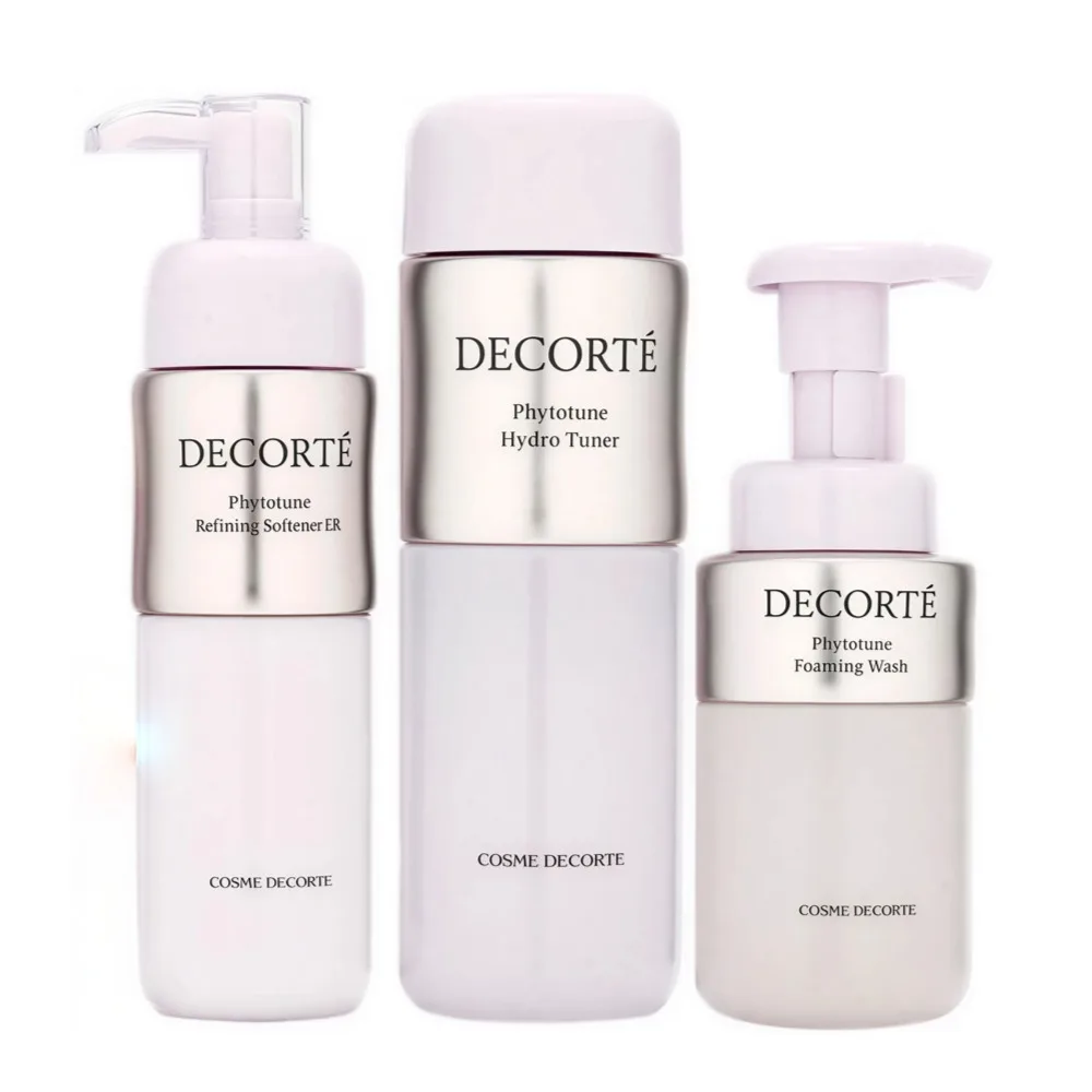 COSME DECORTE Phytotune Basic Skincare Set (Refreshing Lotion+Refreshing Emulsion+Creamy Foaming Cleanser)
COSME DECORTE Phytotune Basic Skincare Set (Refreshing Lotion+Refreshing Emulsion+Creamy Foaming Cleanser)
