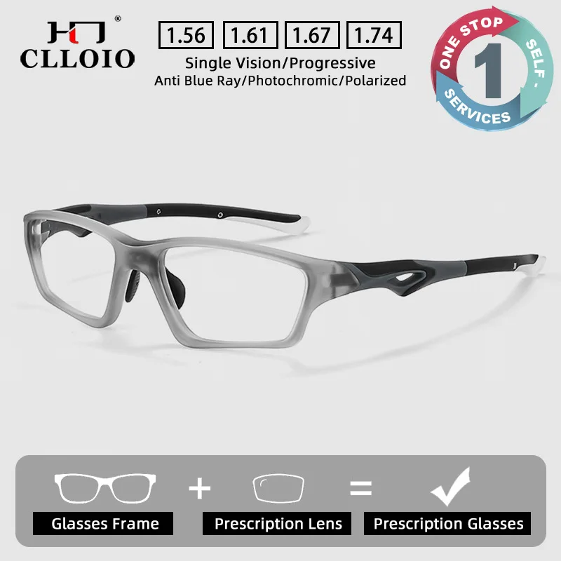 CLLOIO Durable Sporty Anti-Collision Prescription Glasses Anti Blue Light Myopia Glasses TR90 Square Progressive Reading Eyewear
CLLOIO Durable Sporty Anti-Collision Prescription Glasses Anti Blue Light Myopia Glasses TR90 Square Progressive Reading Eyewear