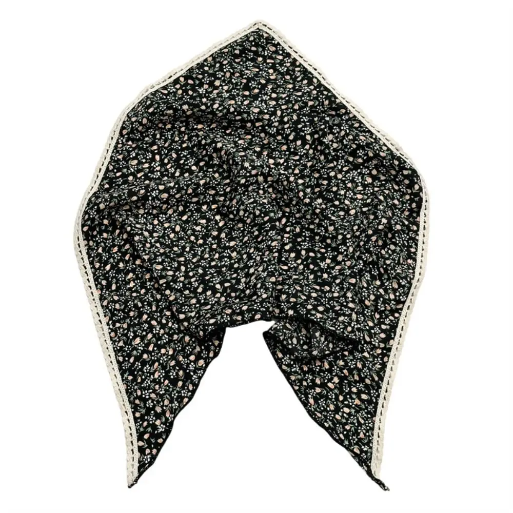 Fashion Beach Flower Print Hair Scarf Chiffon Fabric Floral Triangle Headband Lace Trim Versatile Triangular Headscarf Summer
Fashion Beach Flower Print Hair Scarf Chiffon Fabric Floral Triangle Headband Lace Trim Versatile Triangular Headscarf Summer